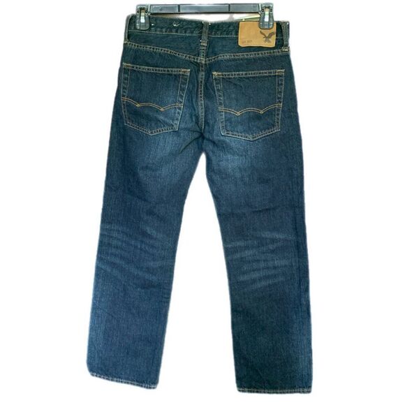 26X28 American Eagle Outfitter Original Straight Dark Wash Blue Jeans - Picture 2 of 16
